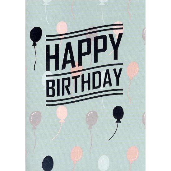 MINI KORT, HAPPY BIRTHDAY BALLOONS. MINIS..