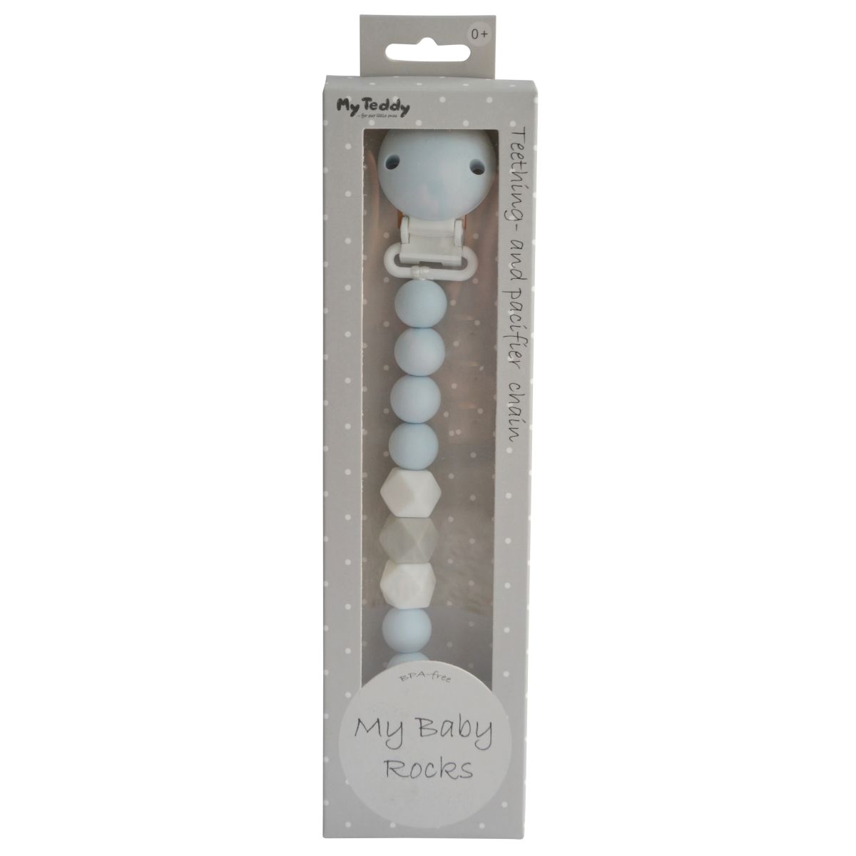 SUTTEKÆDE MY BABY ROCKS - DIAMOND BLÅ MY TEDDY