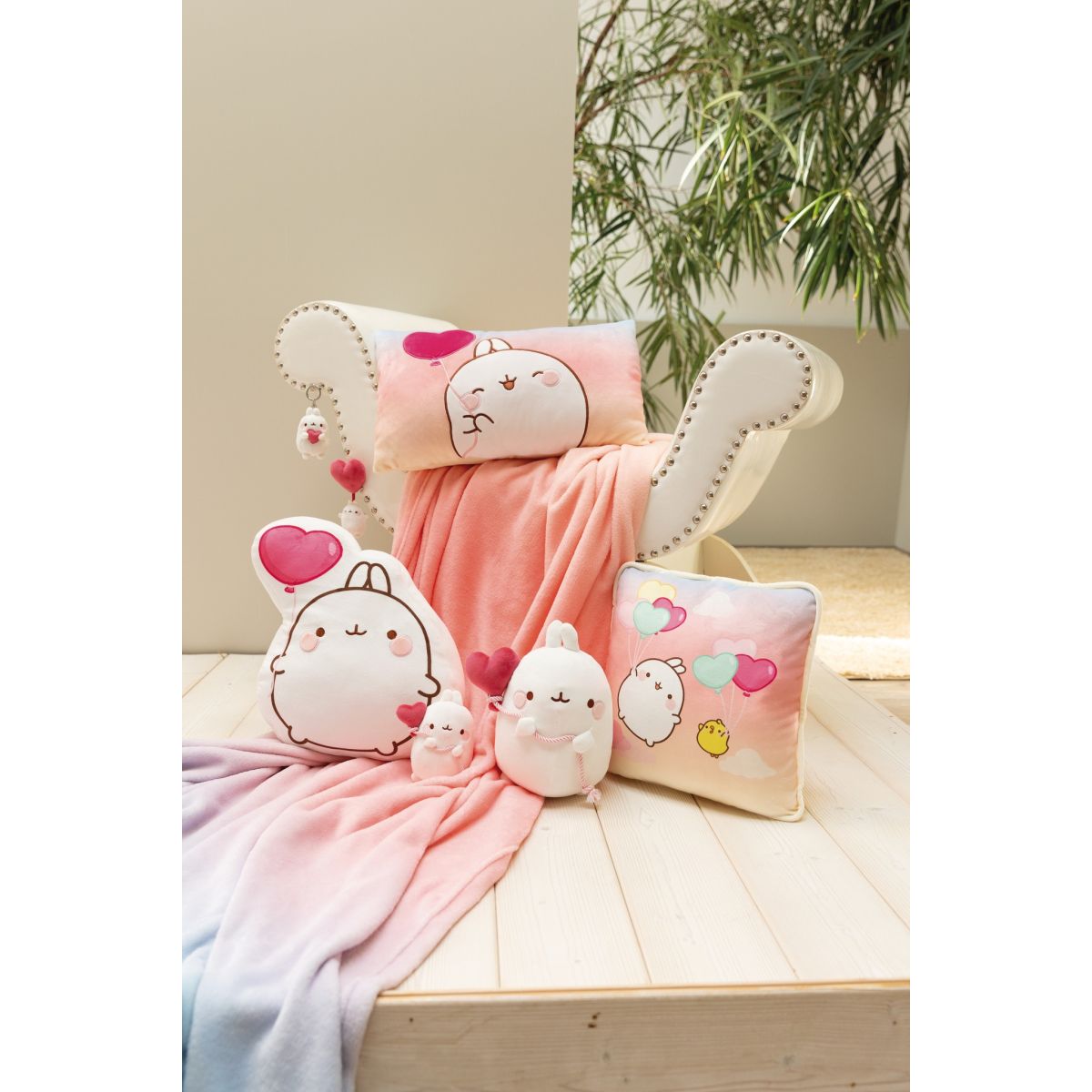 KANIN PLYS 12CM MOLANG M HJERTEBALLON NICI