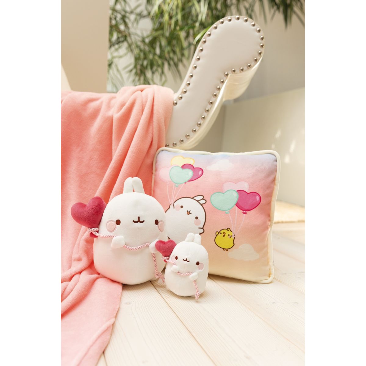 KANIN PLYS 12CM MOLANG M HJERTEBALLON NICI