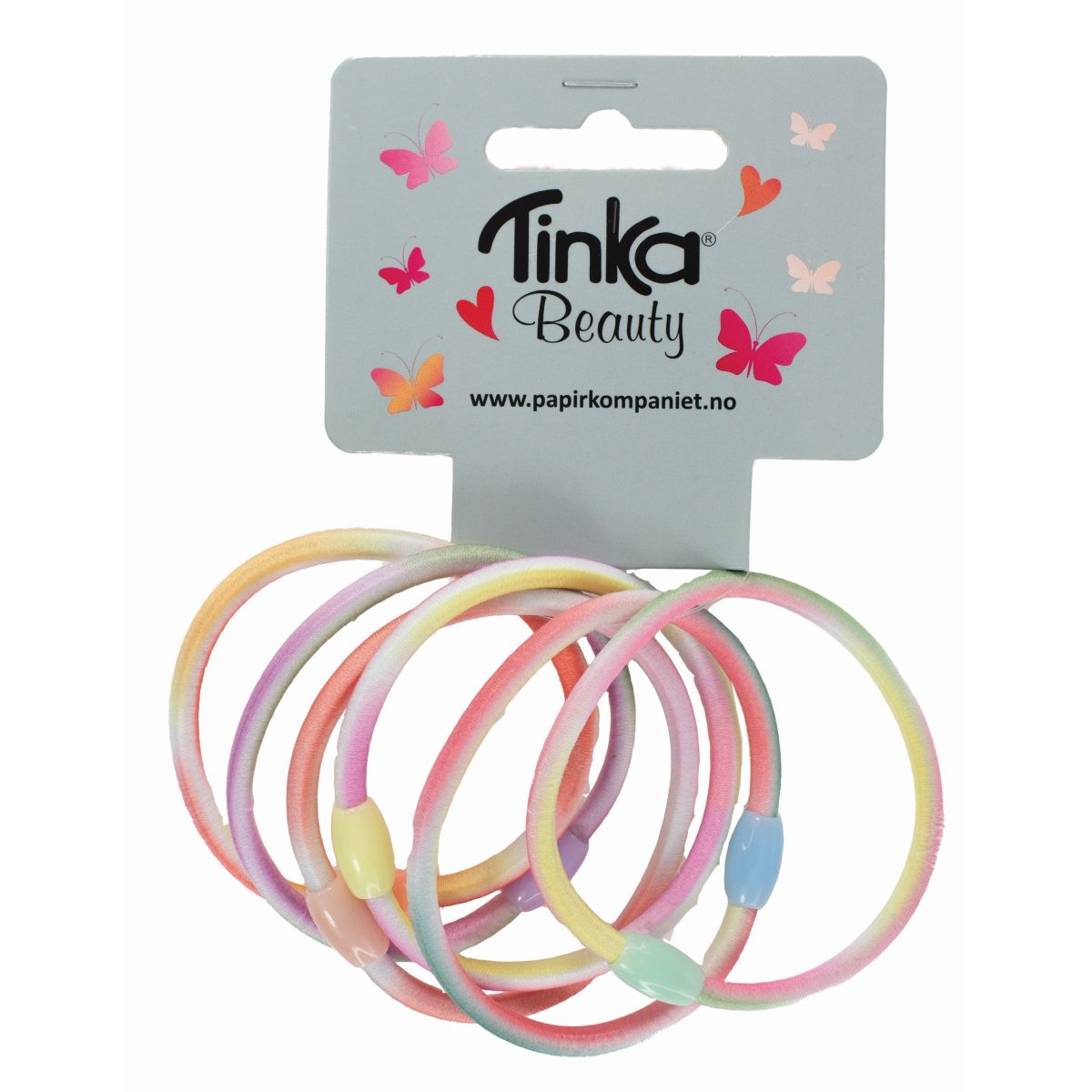 HÅRELASTIK REGNBUE 6 STK TINKA BEAUTY HÅRELASTIK REGNBUE 6 STK TINKA BEAUTY