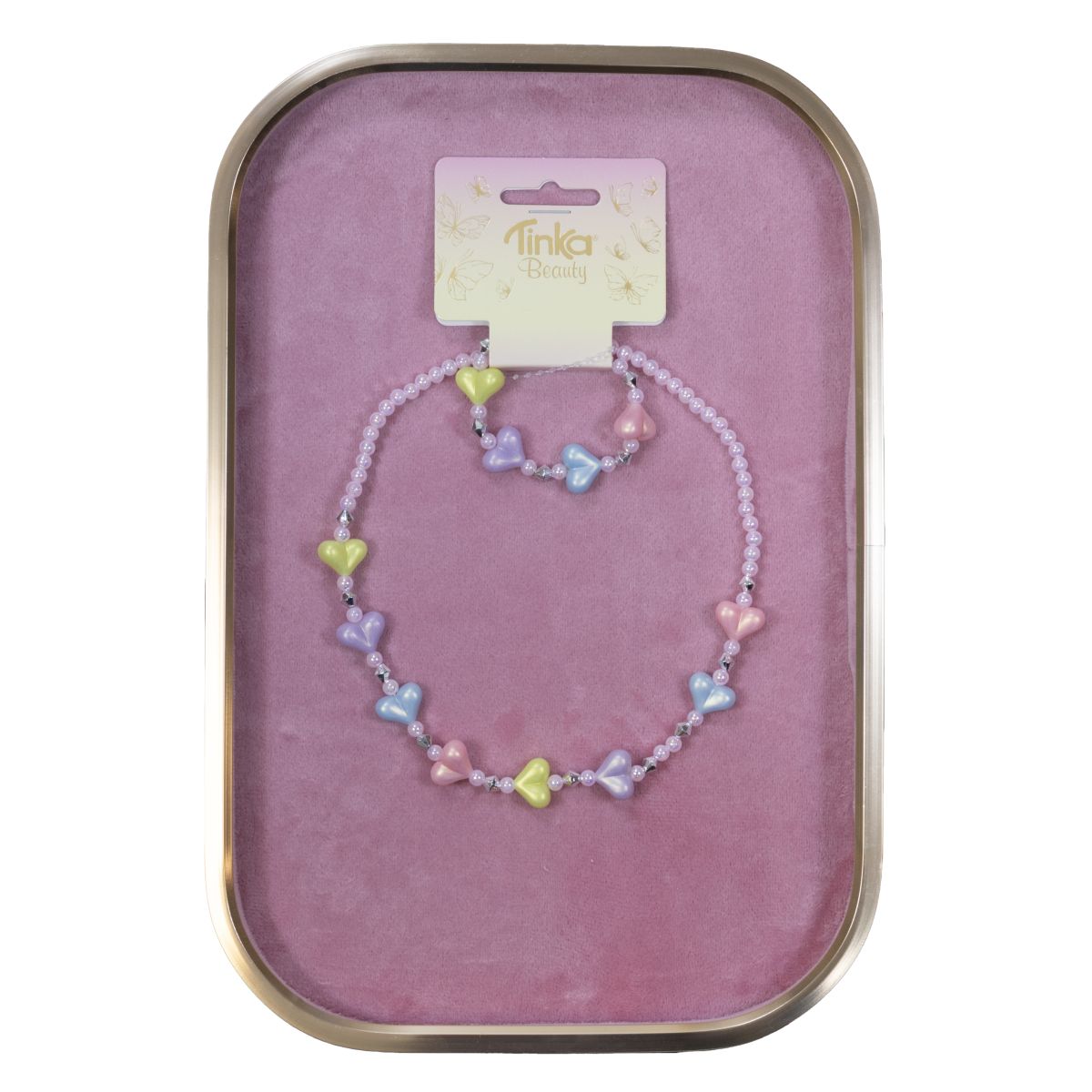 HALSKÆDE/ARMBÅND HJERTER TINKA BEAUTY