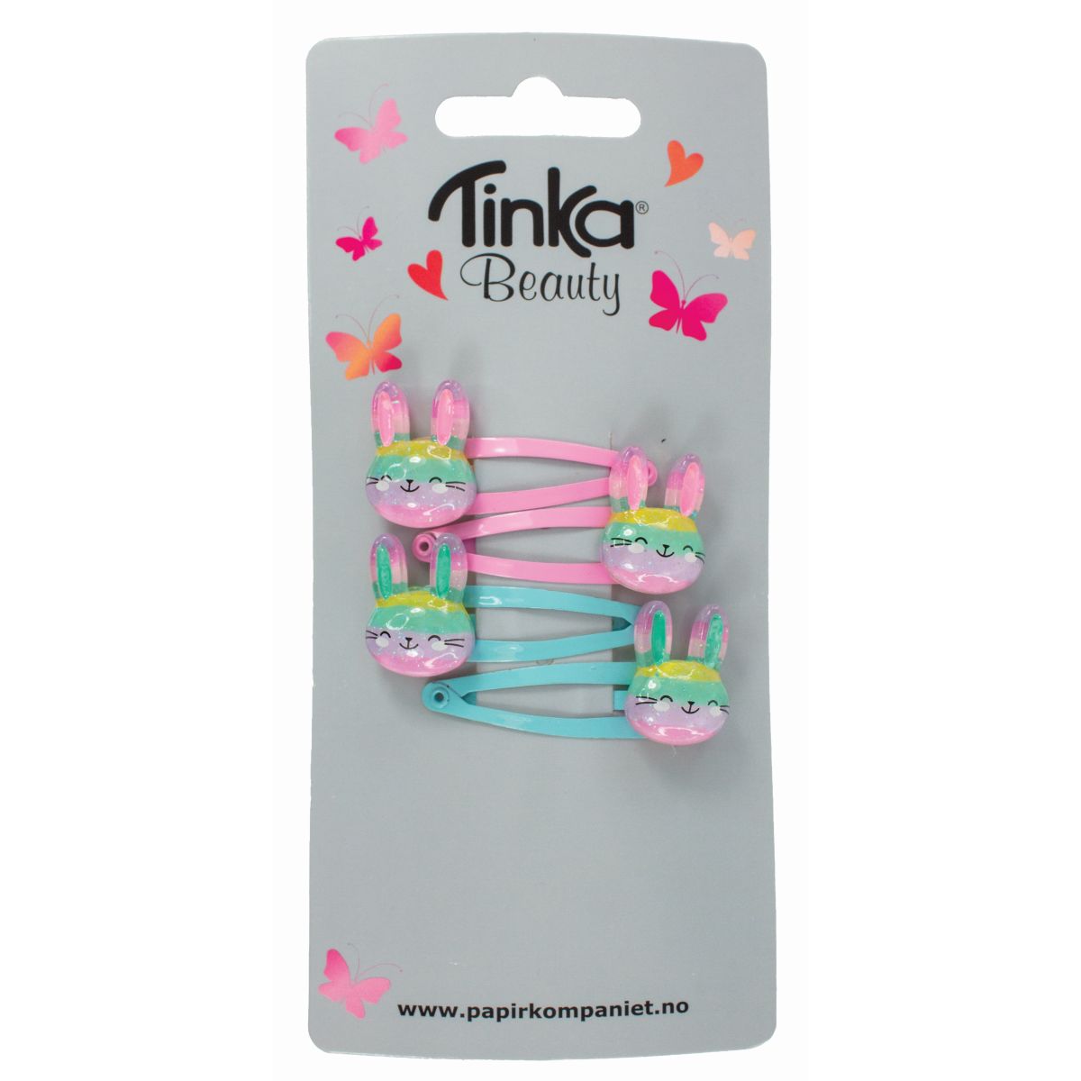 HÅRSPÆNDE KANIN 4 STK TINKA BEAUTY