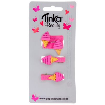 HÅRCLIPS/HÅRELASTIK ISVAFFEL TINKA BEAUTY