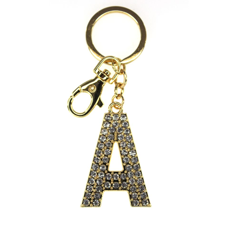 NØGLERING ALFABET GULD A TINKA