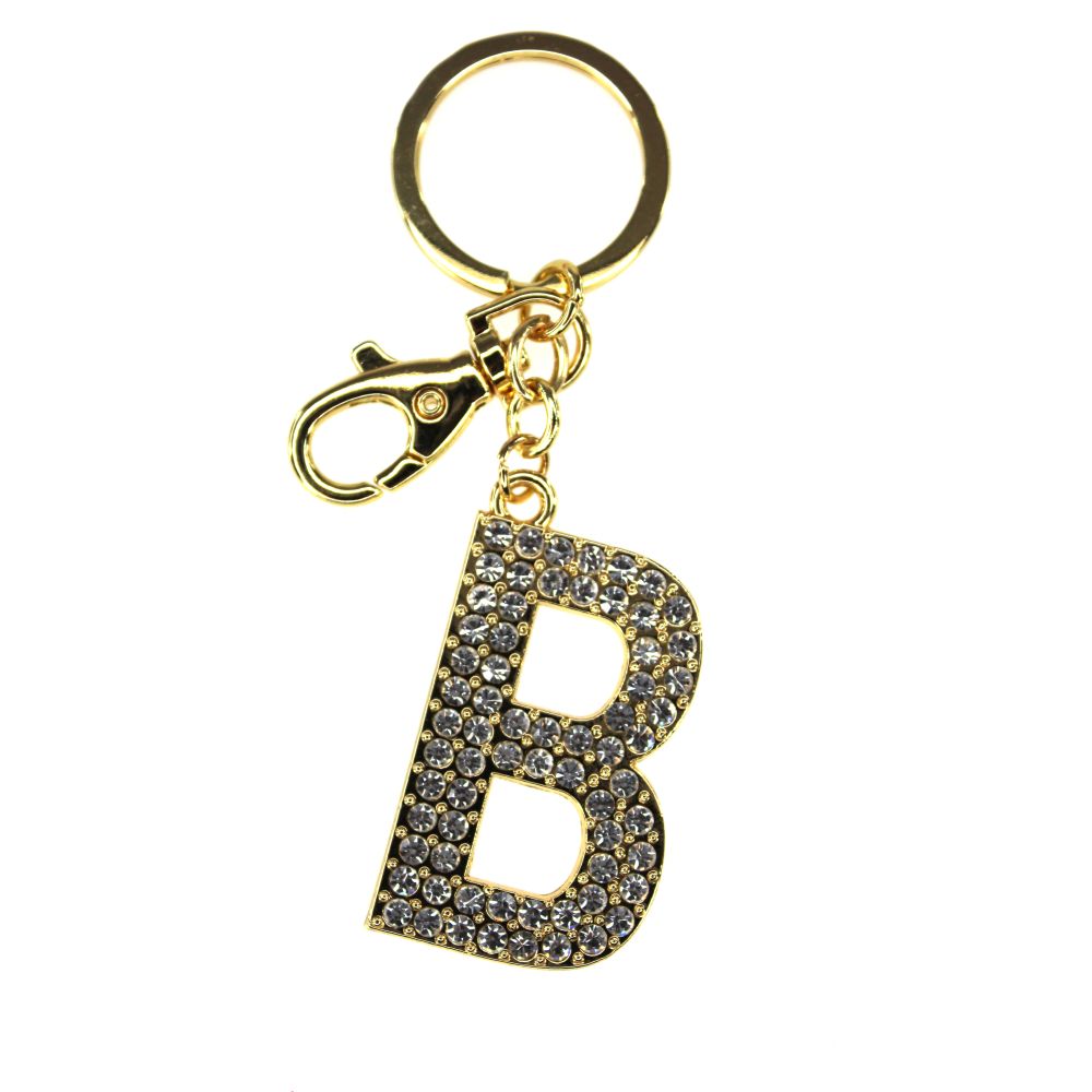 NØGLERING ALFABET GULD B TINKA