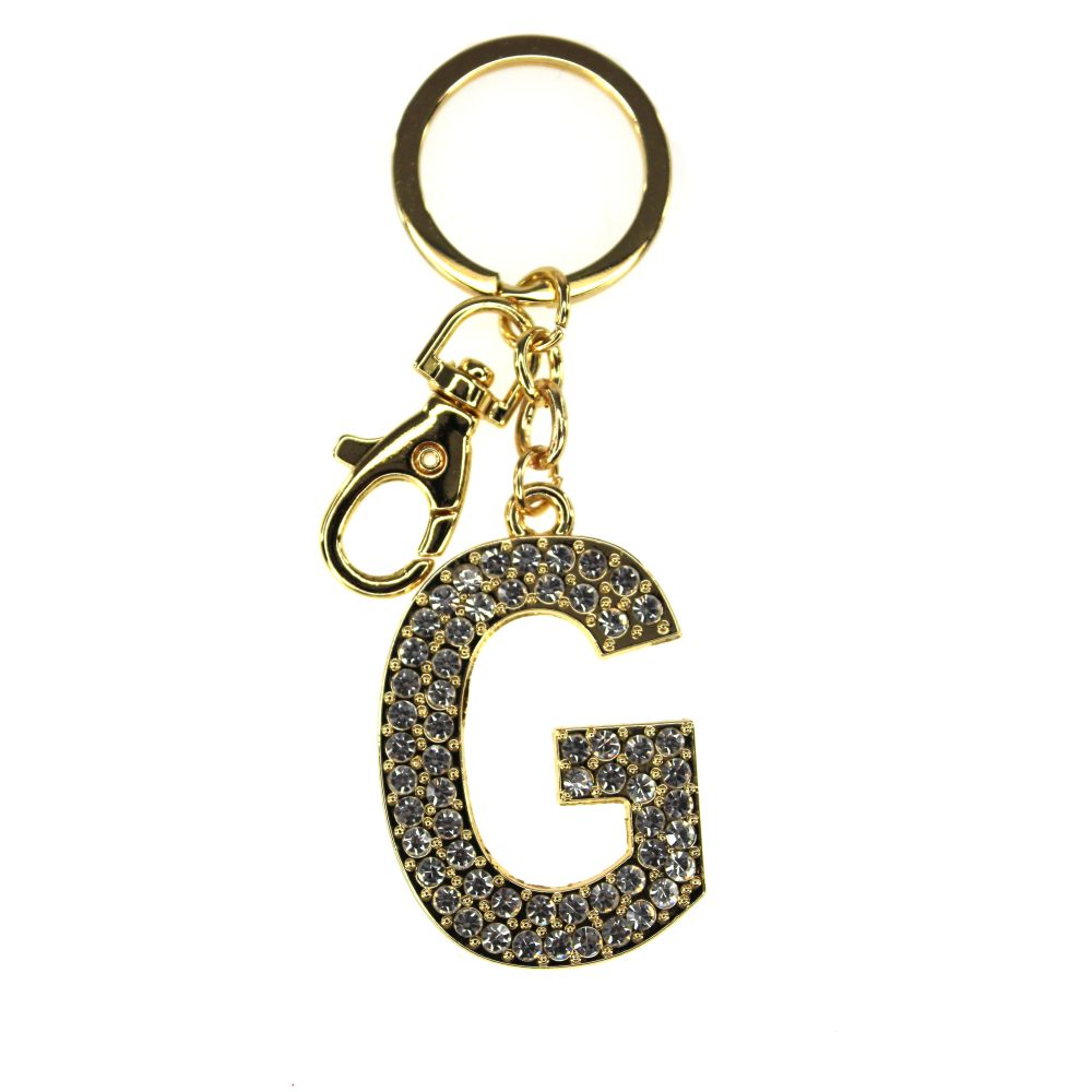 NØGLERING ALFABET GULD G TINKA