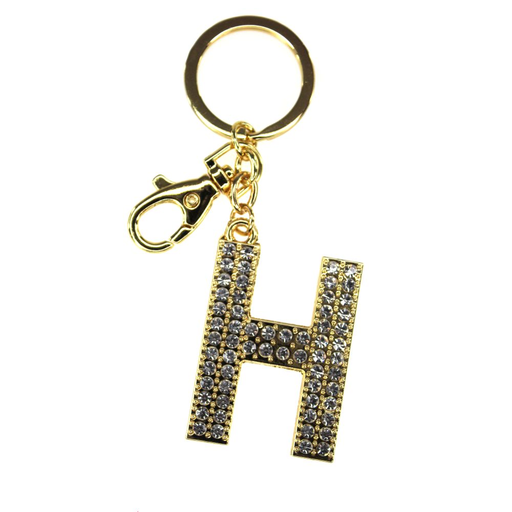 NØGLERING ALFABET GULD H TINKA