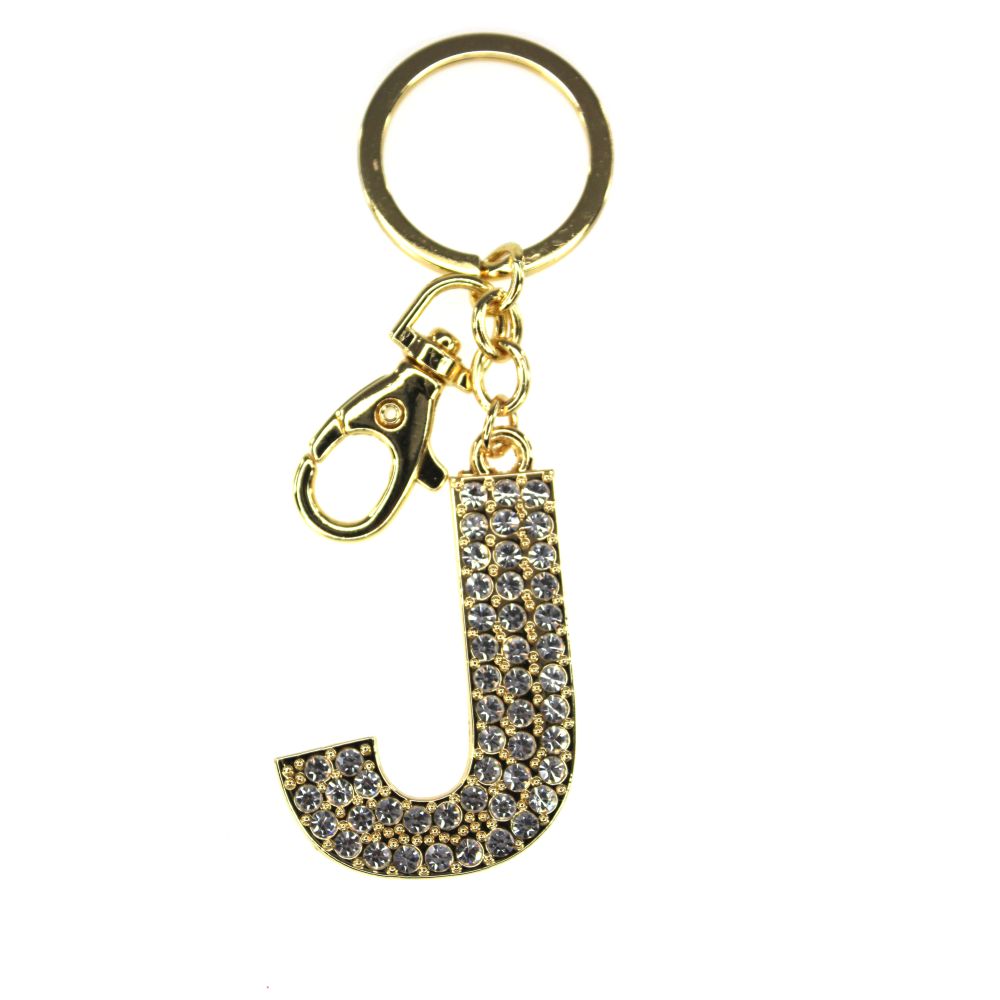 NØGLERING ALFABET GULD J TINKA