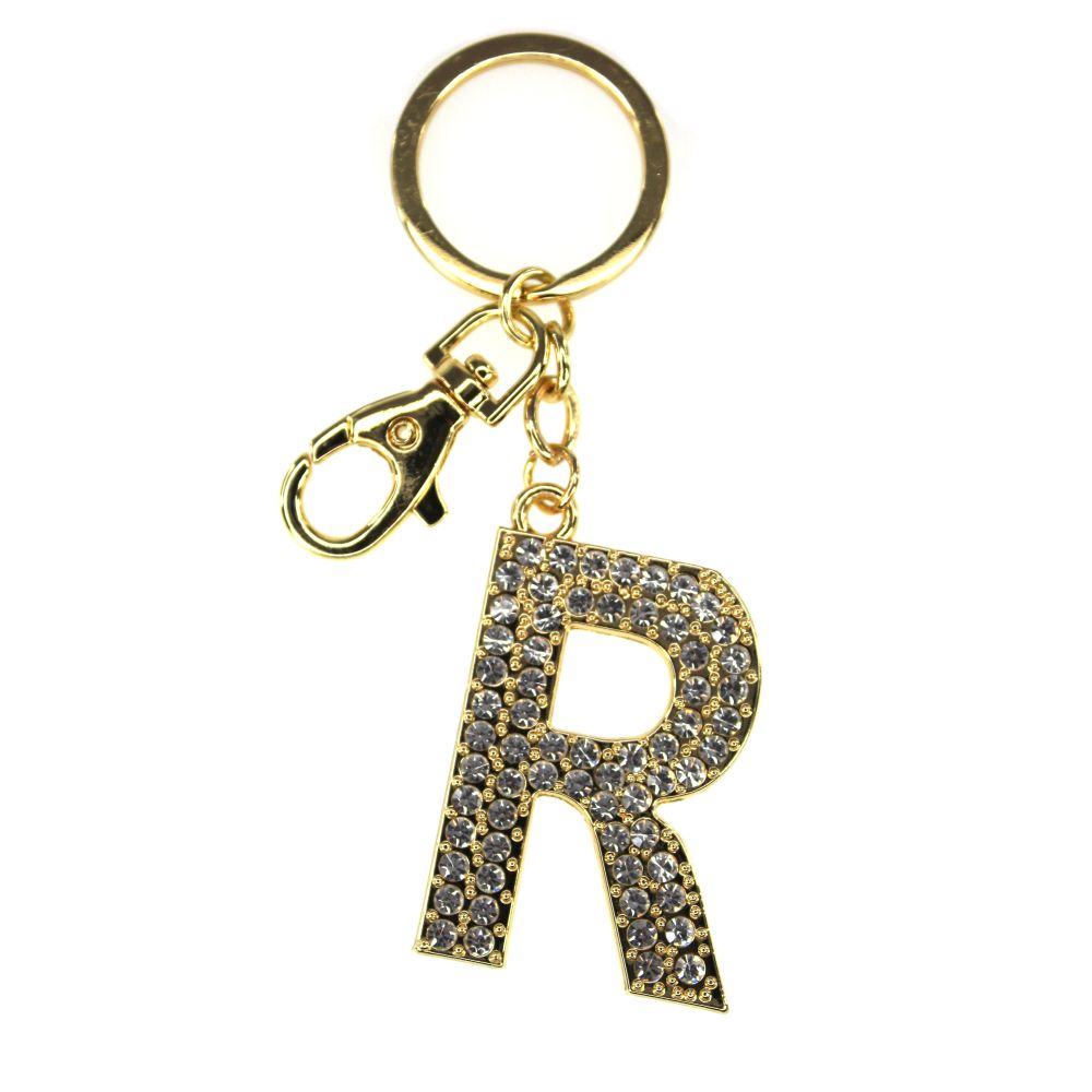 NØGLERING ALFABET GULD R TINKA