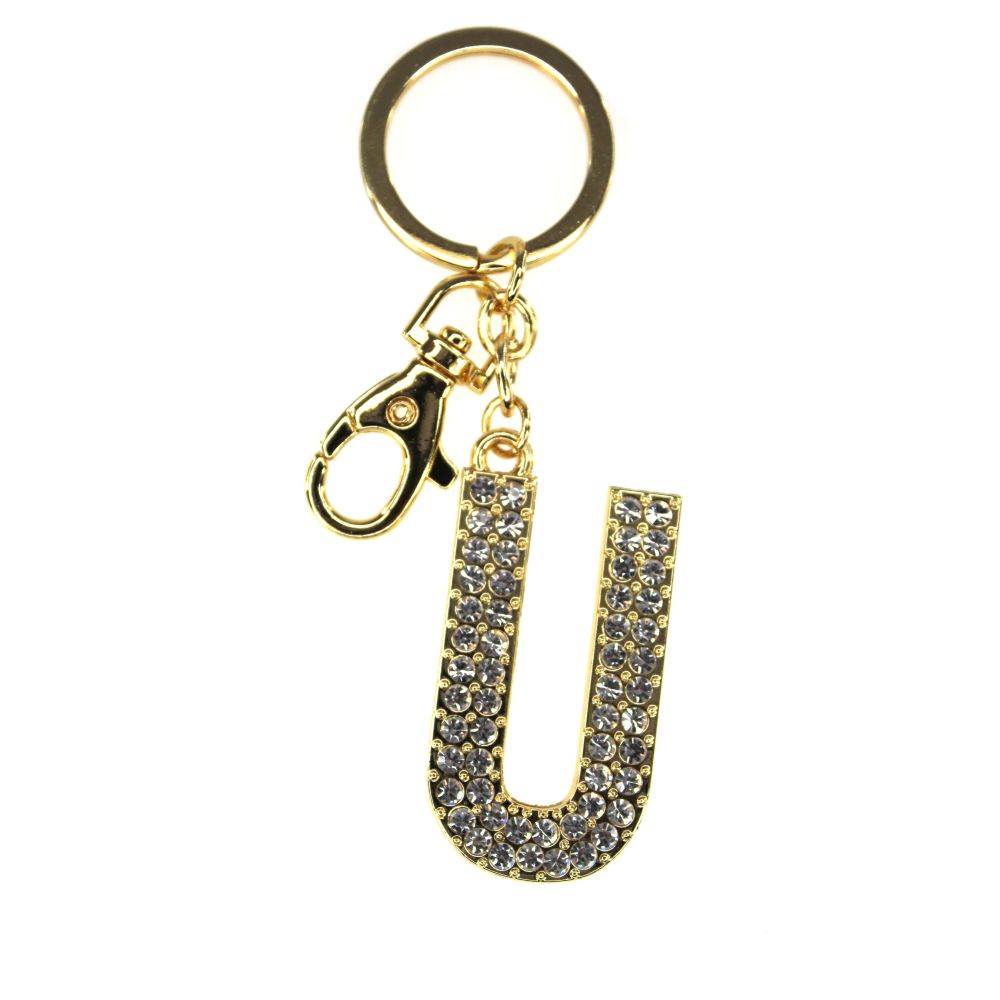 NØGLERING ALFABET GULD U TINKA