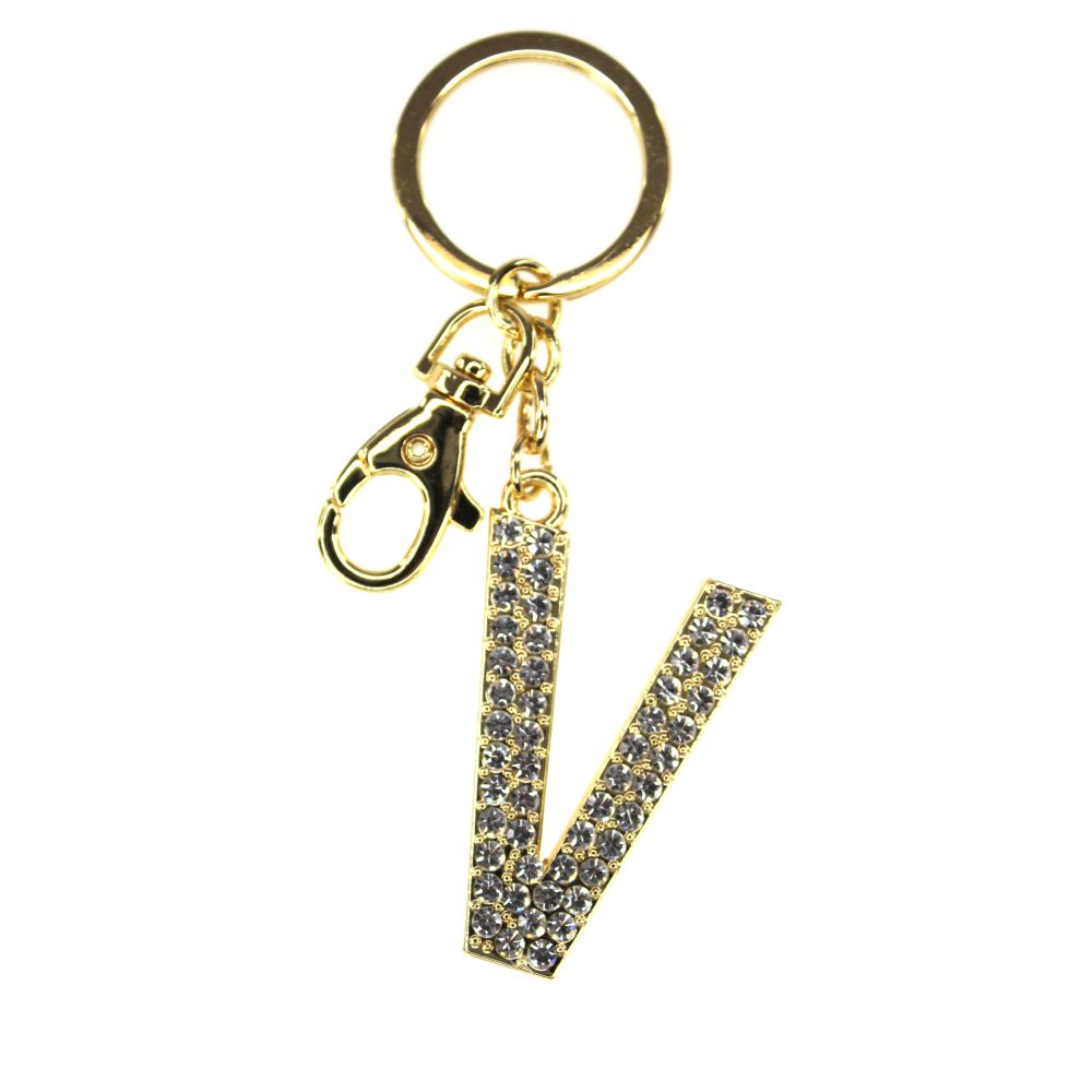 NØGLERING ALFABET GULD V TINKA