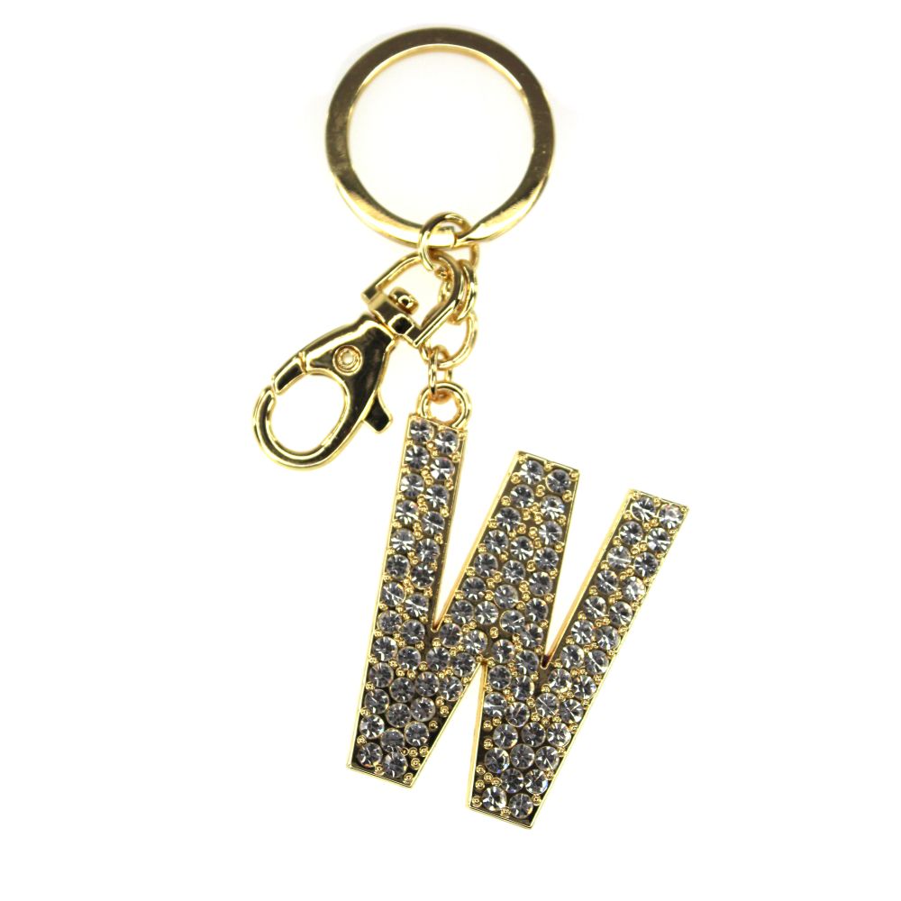 NØGLERING ALFABET GULD W TINKA