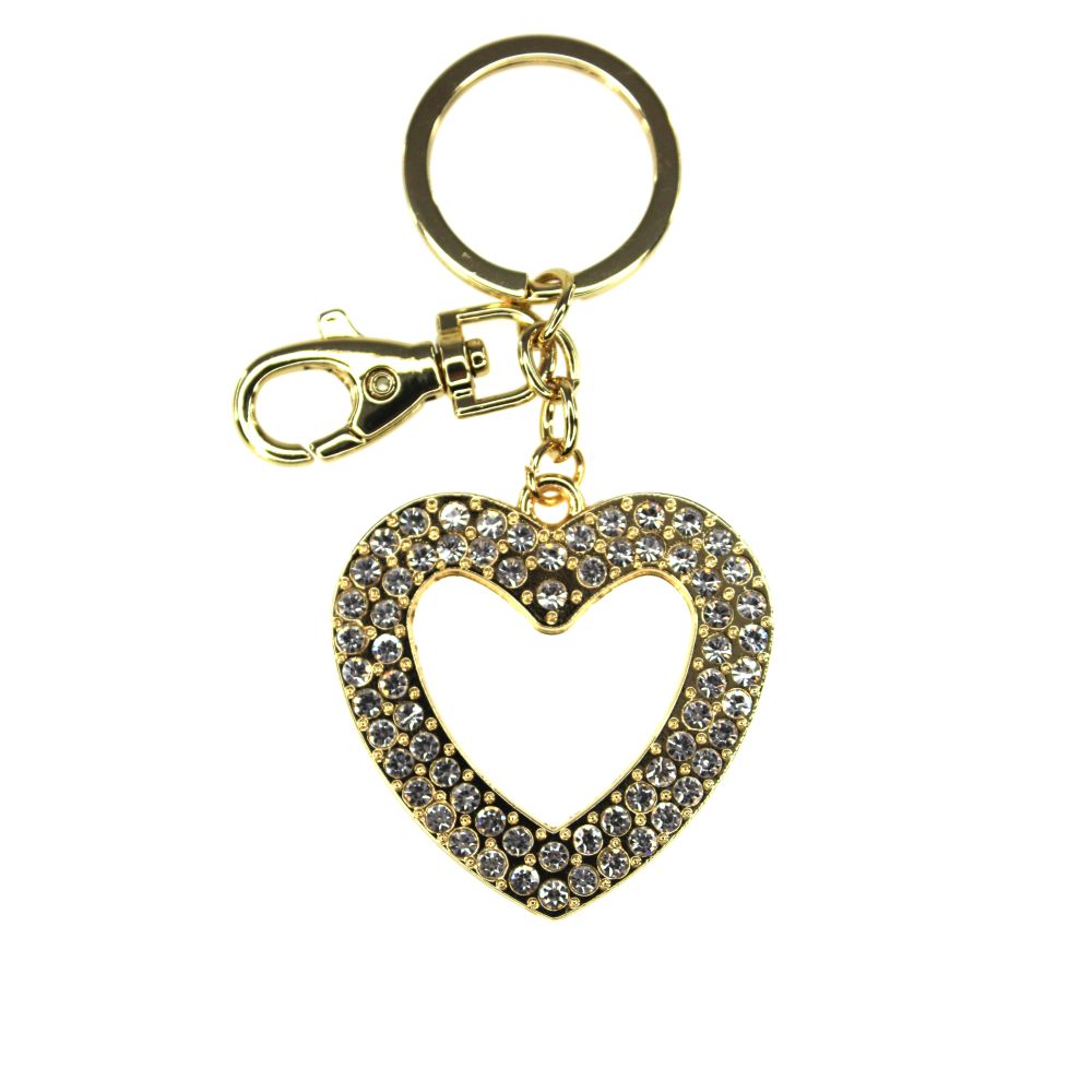 NØGLERING GULD HJERTE TINKA