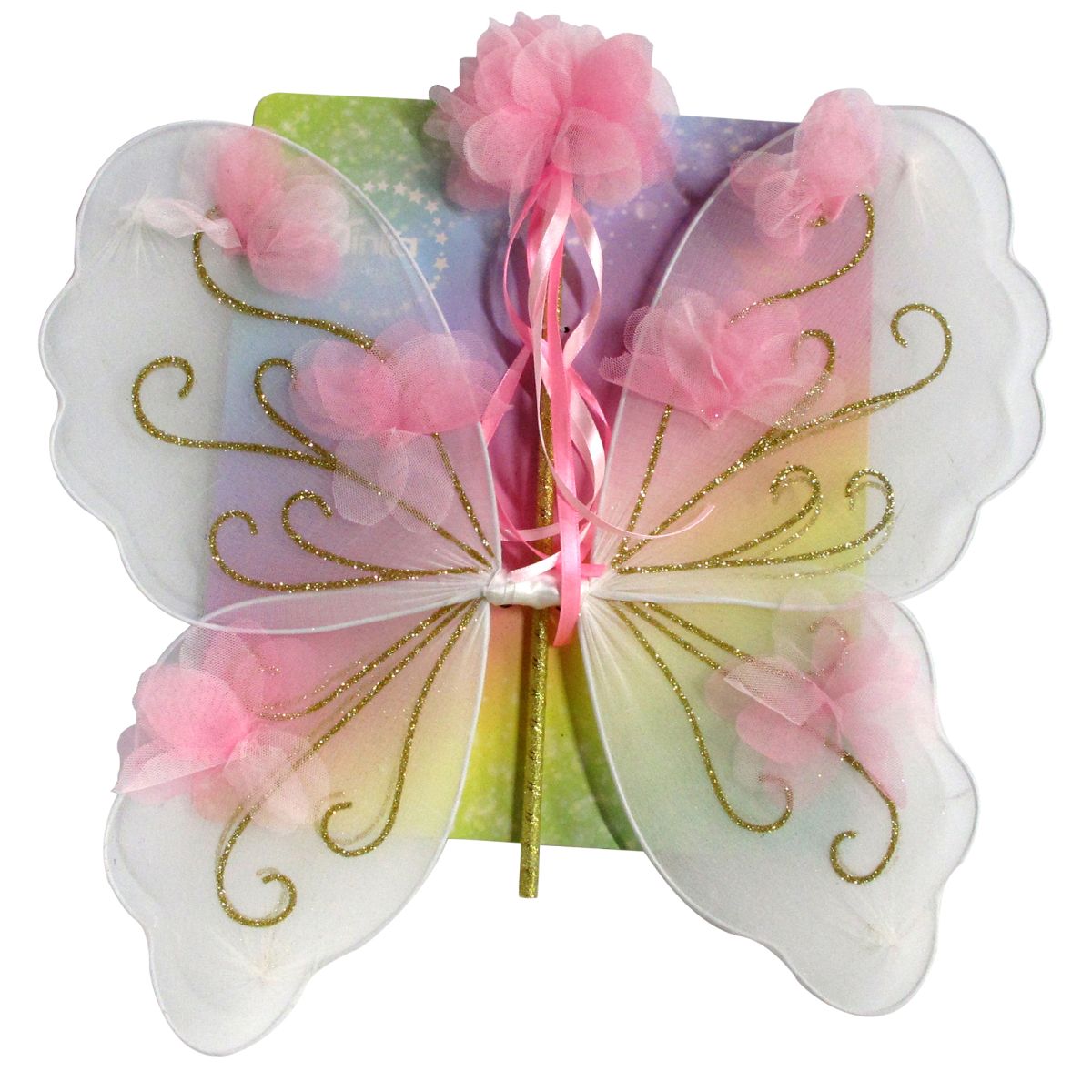 SOMMERFUGLEVINGER/TRYLLESTAV LILLA/BLÅ TINKA MAGIC