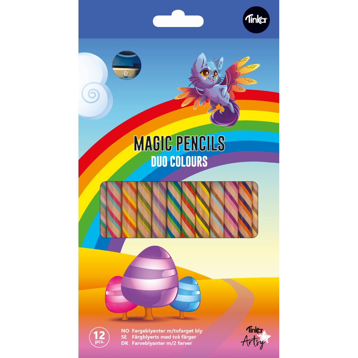 Magiske' blyanter med tofarvet bly