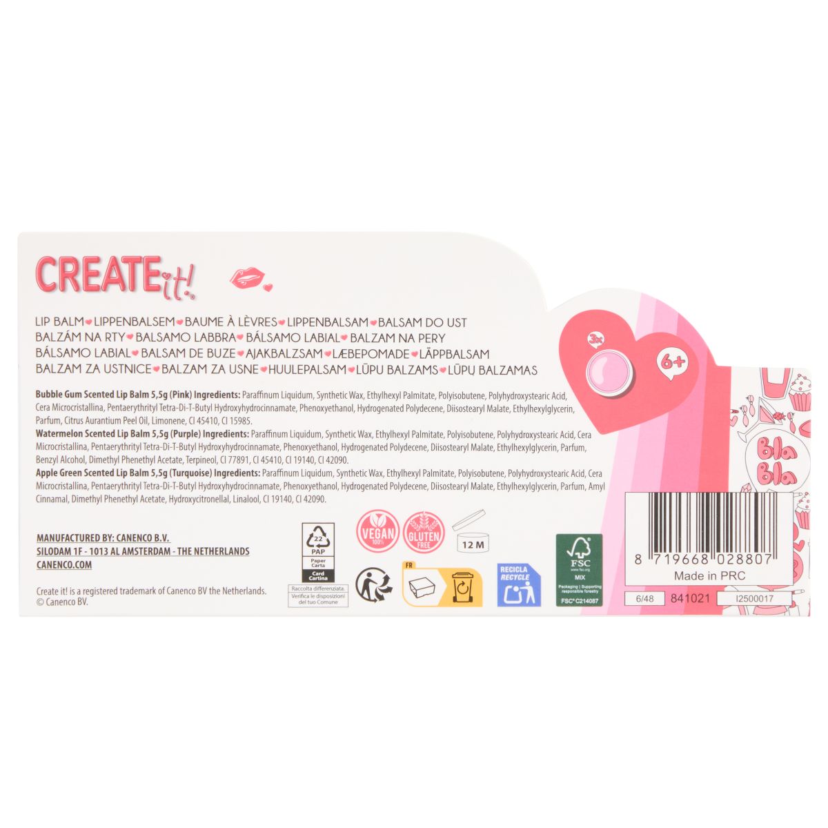 LIPBALM MUSHROOM 3ASS CREATE IT! 