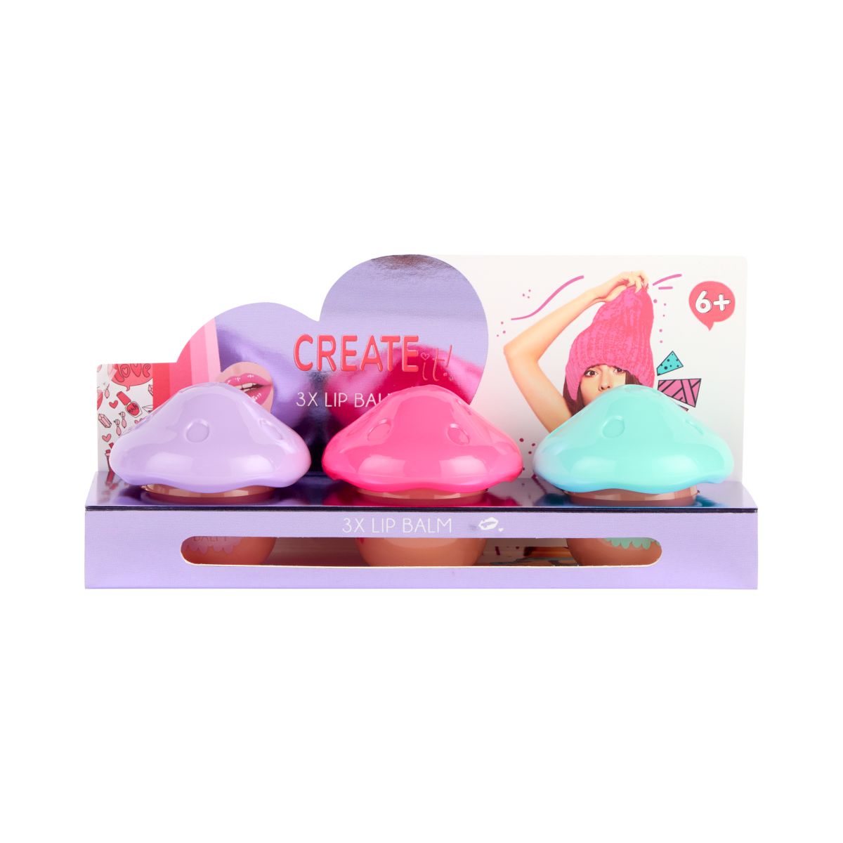 LIPBALM MUSHROOM 3ASS CREATE IT! 