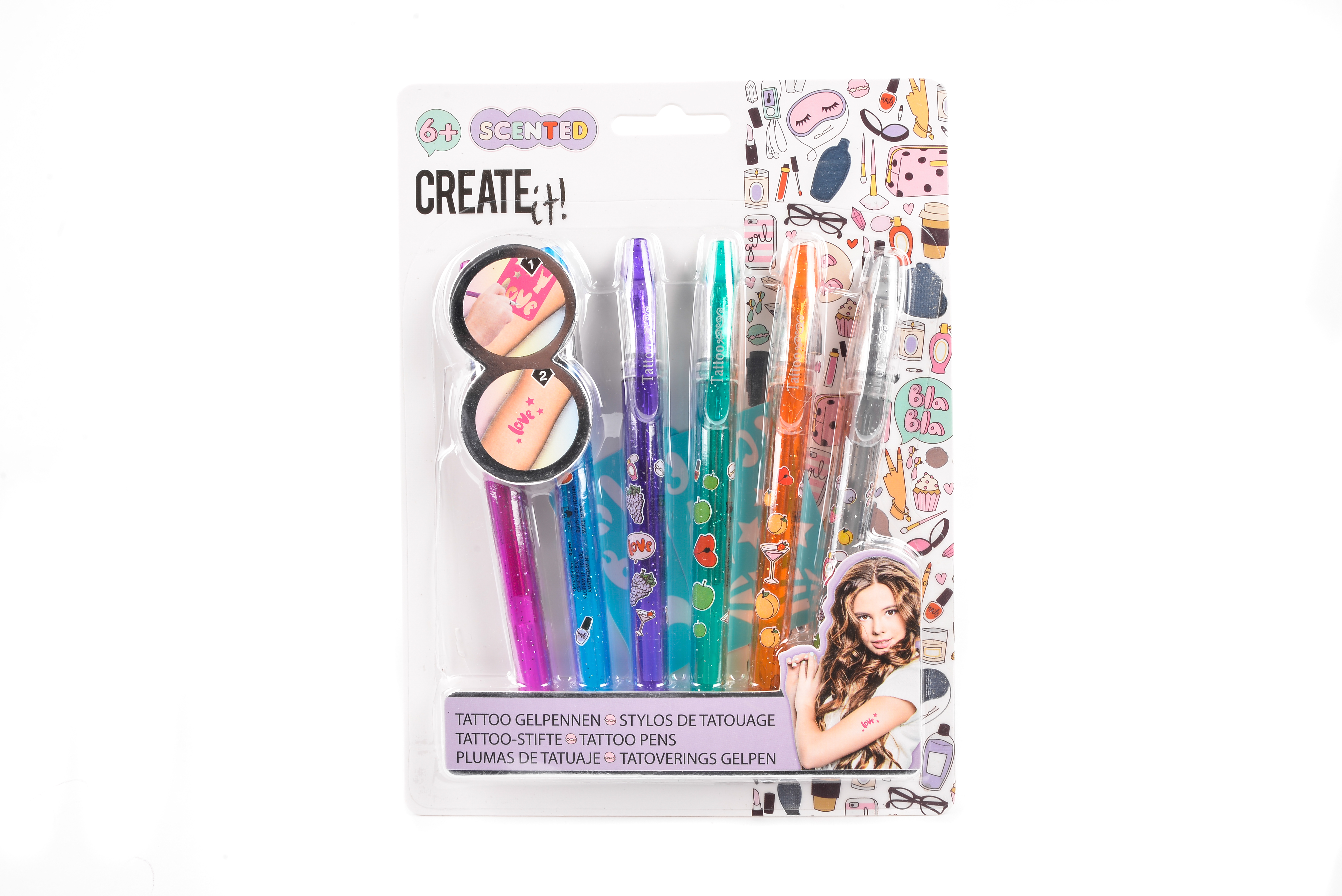 TATTOO PERFUME PEN 6X&2 STENCIL CREATE IT!