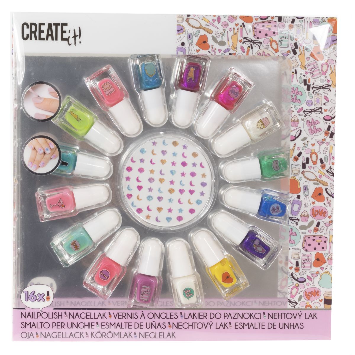 NAIL POLISH SET MERMAID 16 BOTTLES CREATE IT!