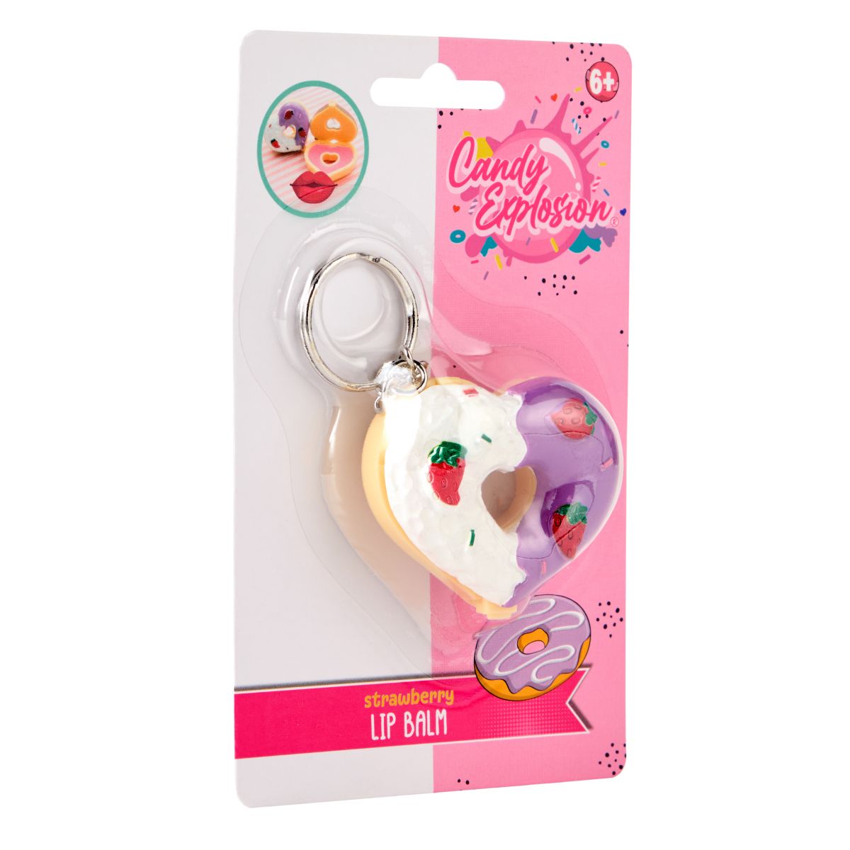 PAKKE (6PK) LIPBALM DONUT CANDY EXPLOSION 3ASS CREATE IT!*** 