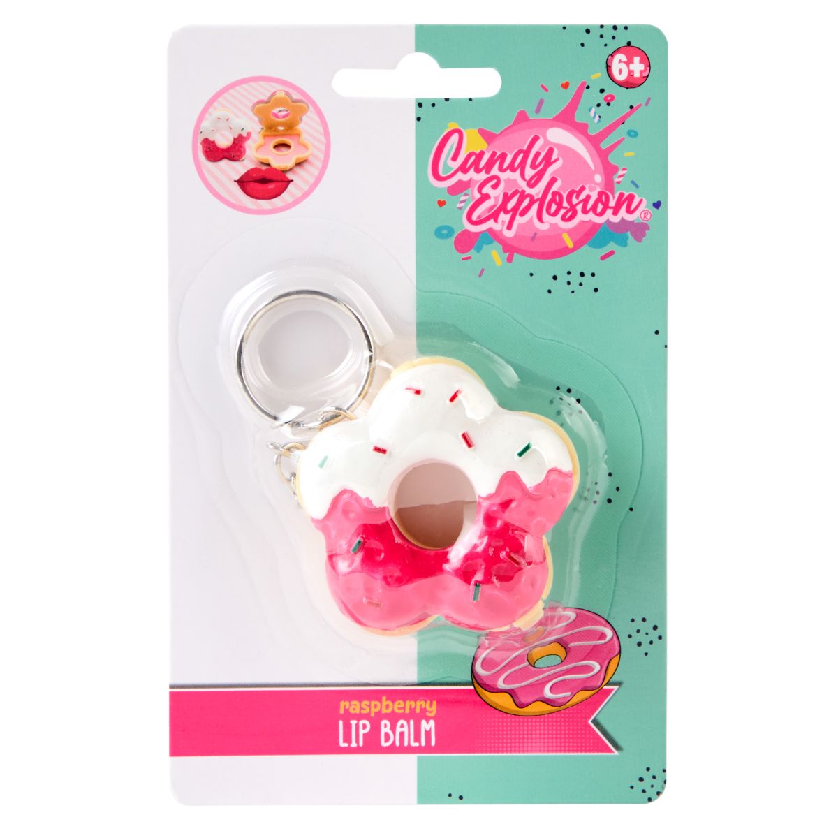 PAKKE (6PK) LIPBALM DONUT CANDY EXPLOSION 3ASS CREATE IT!*** 