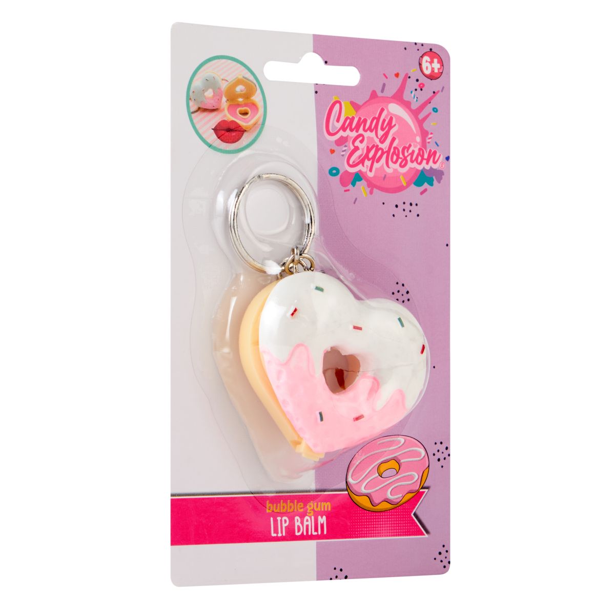 PAKKE (6PK) LIPBALM DONUT CANDY EXPLOSION 3ASS CREATE IT!*** 