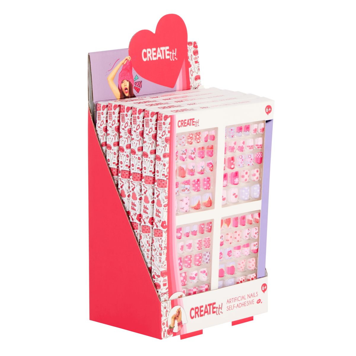 SELVKLÆBÆNDE NEGLE 4SÆT/96STK CREATE IT!  