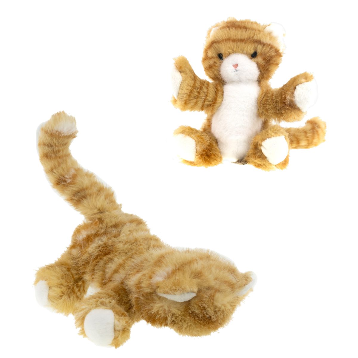 KAT LYS BRUN M/STRIBER 20CM TINKA PLYS