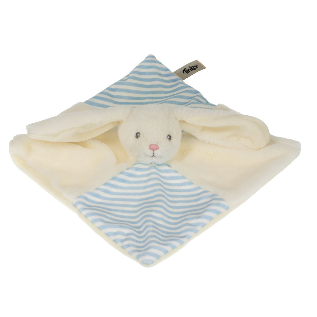 NUSSEKLUD BUNNY HVID/BLÅ 29CM TINKA BABY