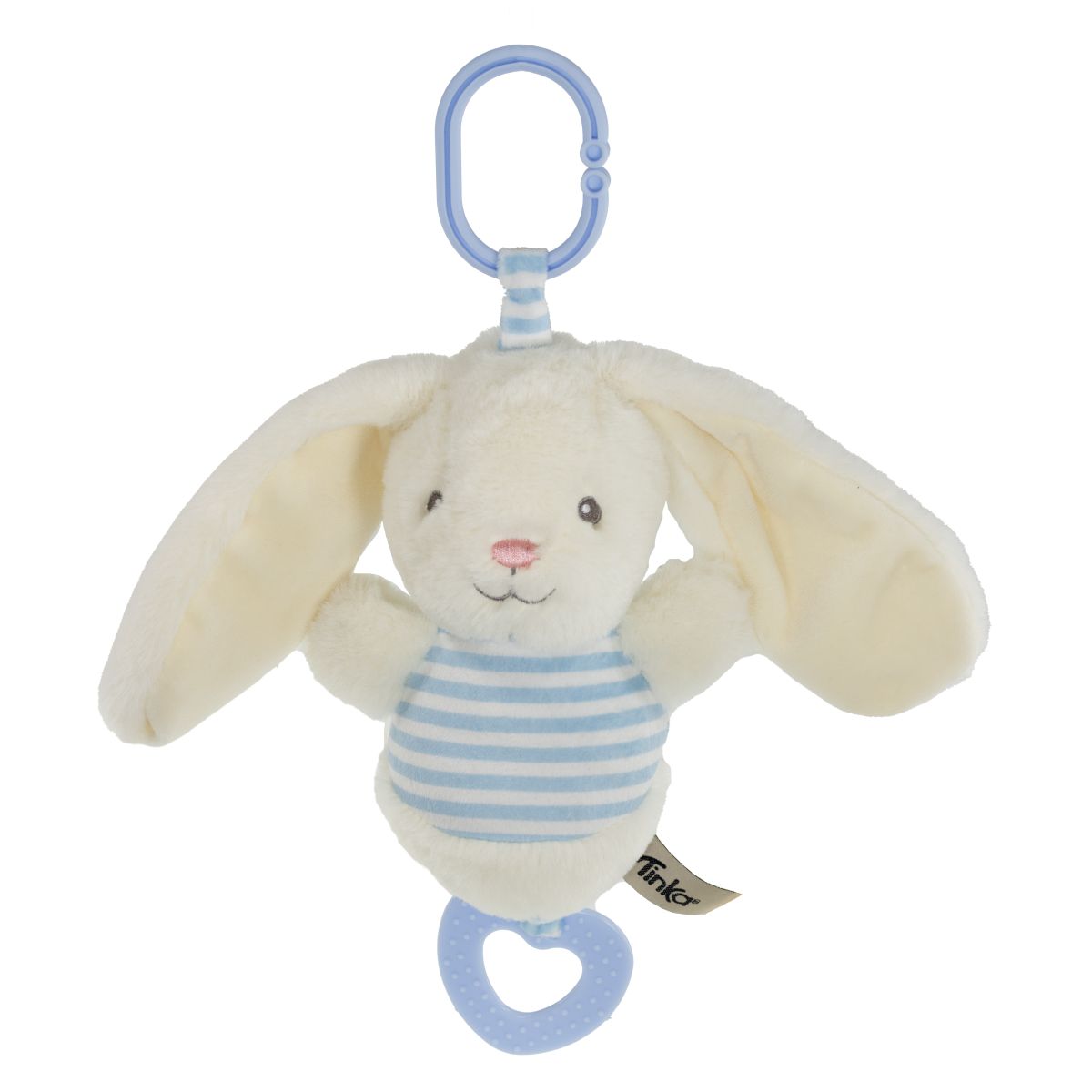 SPILLEDÅSE BUNNY HVID/BLÅ 18CM TINKA BABY