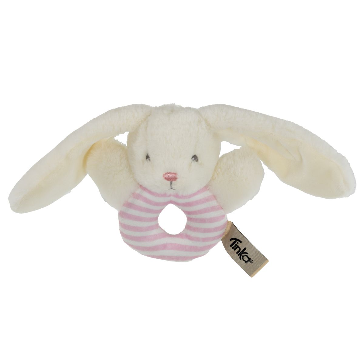 RANGLE BUNNY HVID/ROSA 13CM TINKA BABY