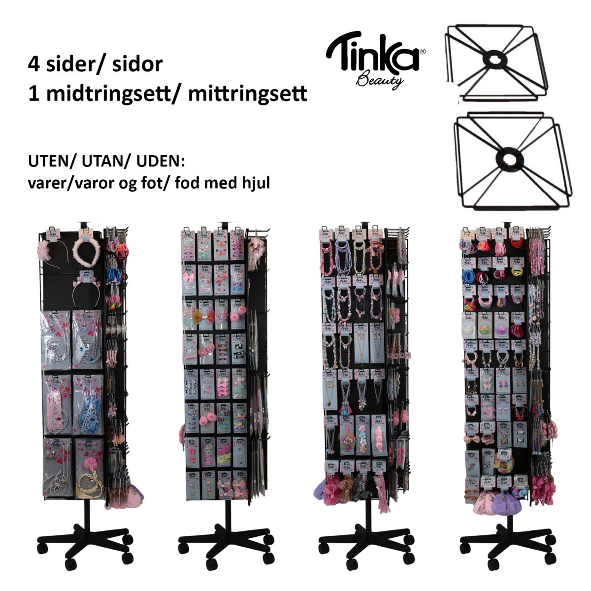 SIDER OG MIDTRINGSÆT TIL NYE TINKA BEAUTY